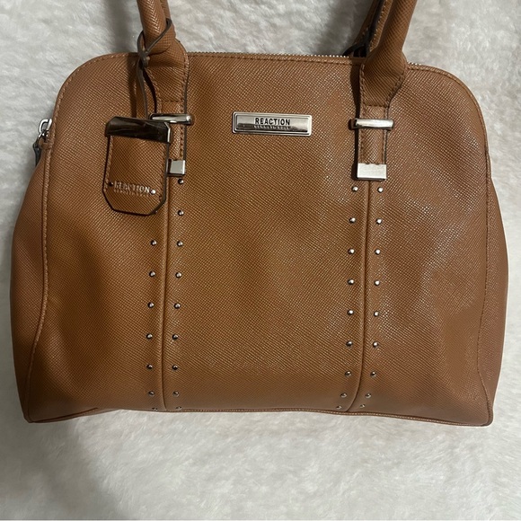Kenneth Cole Reaction Melanie double handle purse brown - Picture 2 of 14